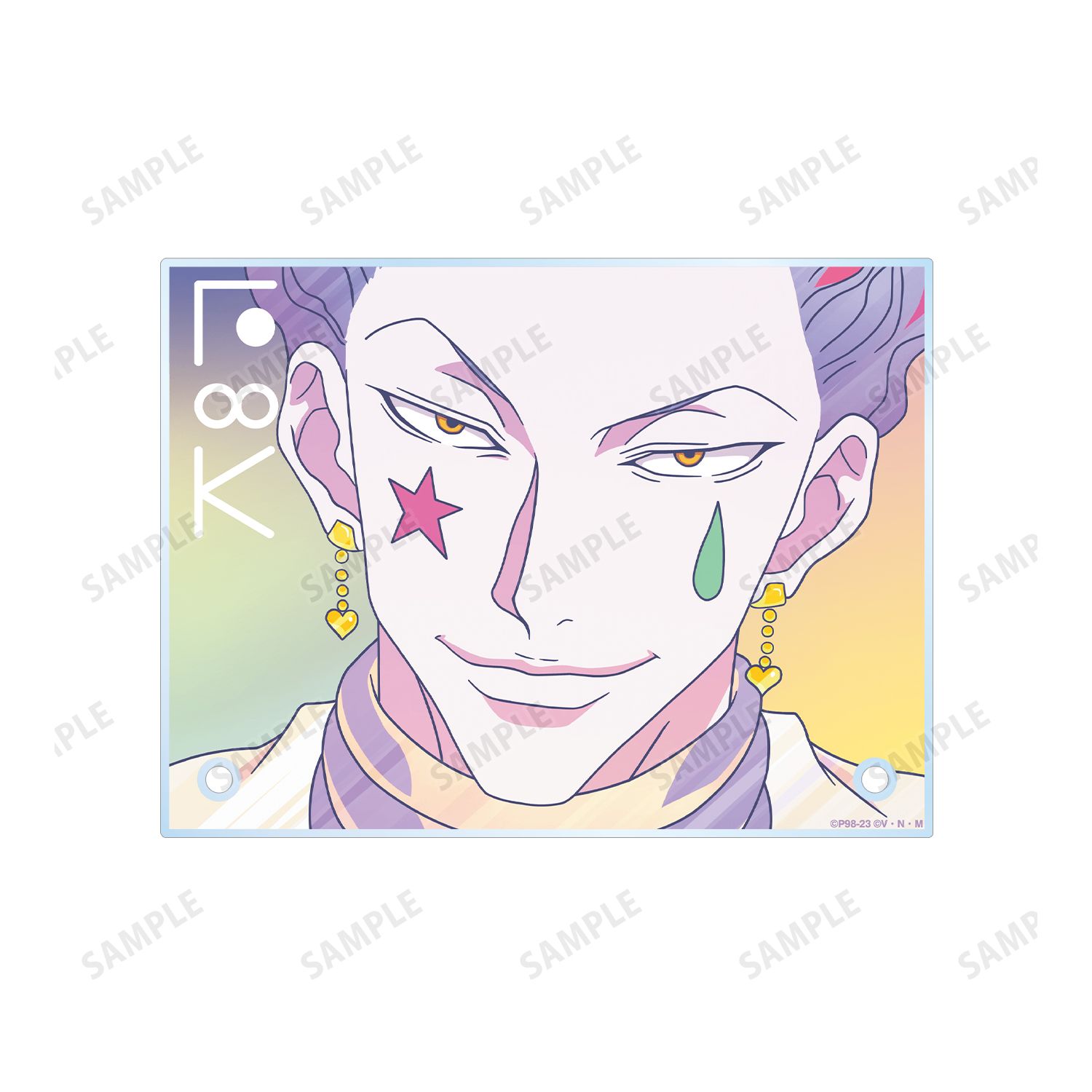 HUNTER×HUNTER ヒソカ Ani-Art clear label 第3弾 A6アクリルパネル Image 4 | AniSmile