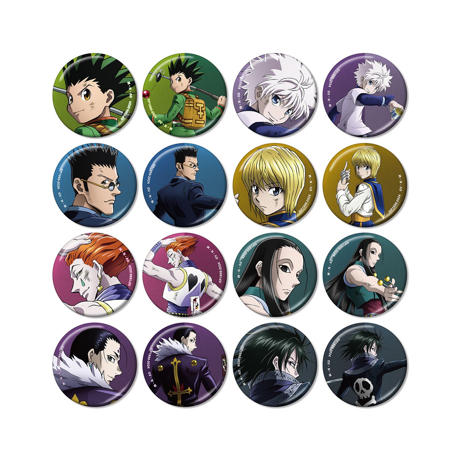 HUNTER×HUNTER 描き下ろし 戦う背中ver. トレーディングメタリック缶バッジ(単位/単品) - AniSmile