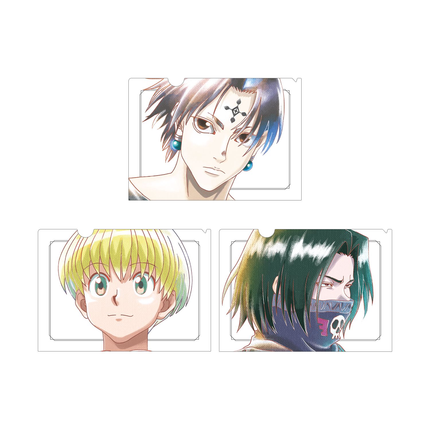 HUNTER×HUNTER Ani-Art aqua label 第2弾 クリアファイル3枚セット ver.B - official product image | AniSmile