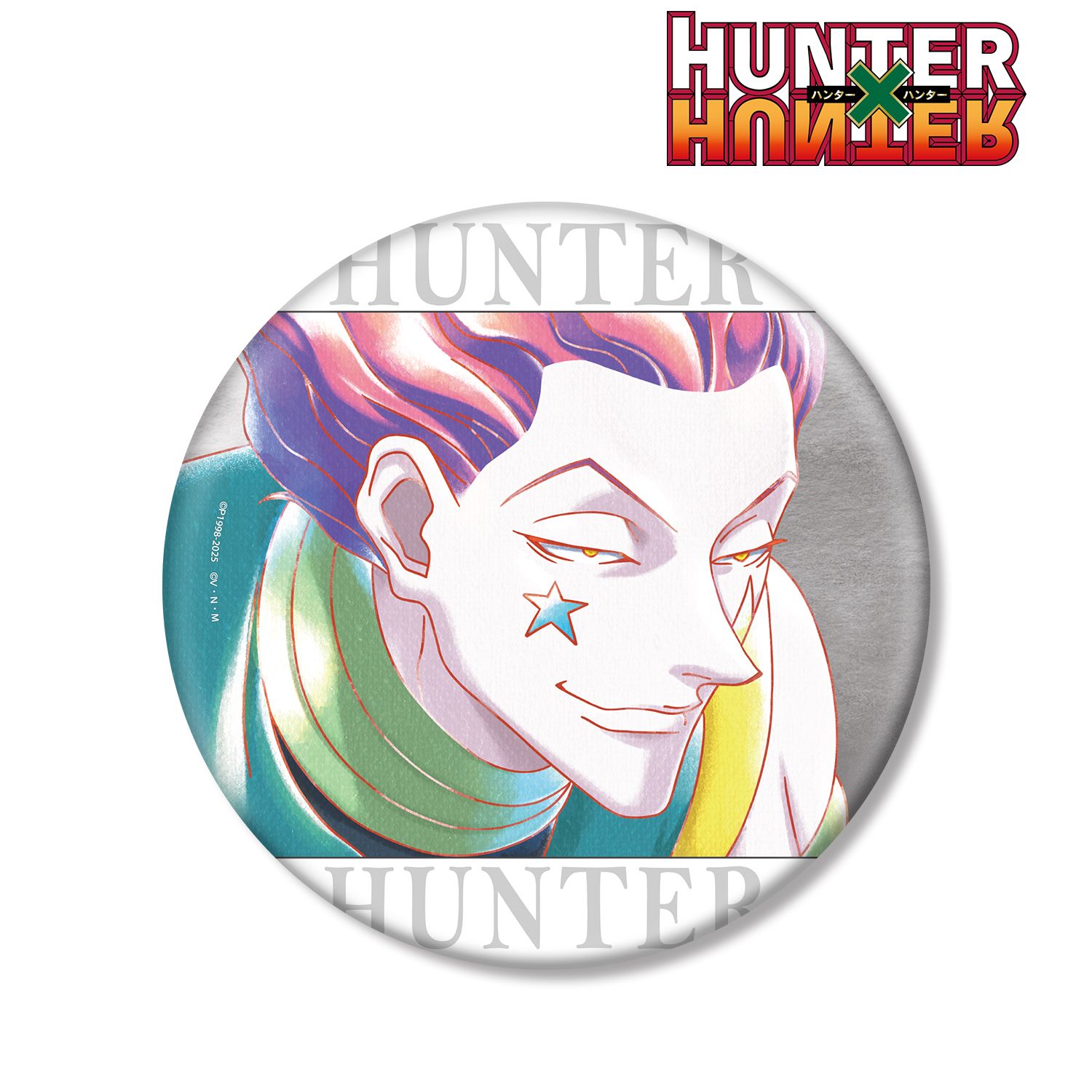 HUNTER×HUNTER ヒソカ Ani-Art aqua label 第2弾 BIG缶バッジ 图片 2 | AniSmile