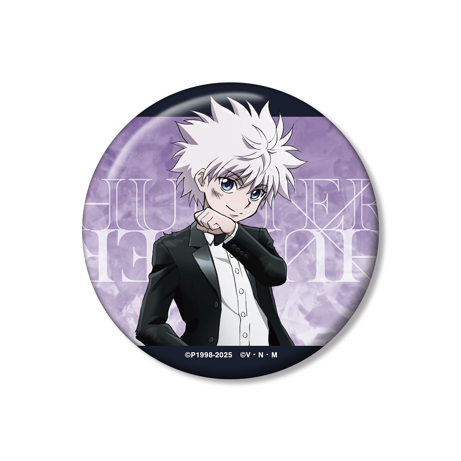 HUNTER×HUNTER 描き下ろし キルア スーツ(戦闘後)ver. 100mm缶バッジ - AniSmile