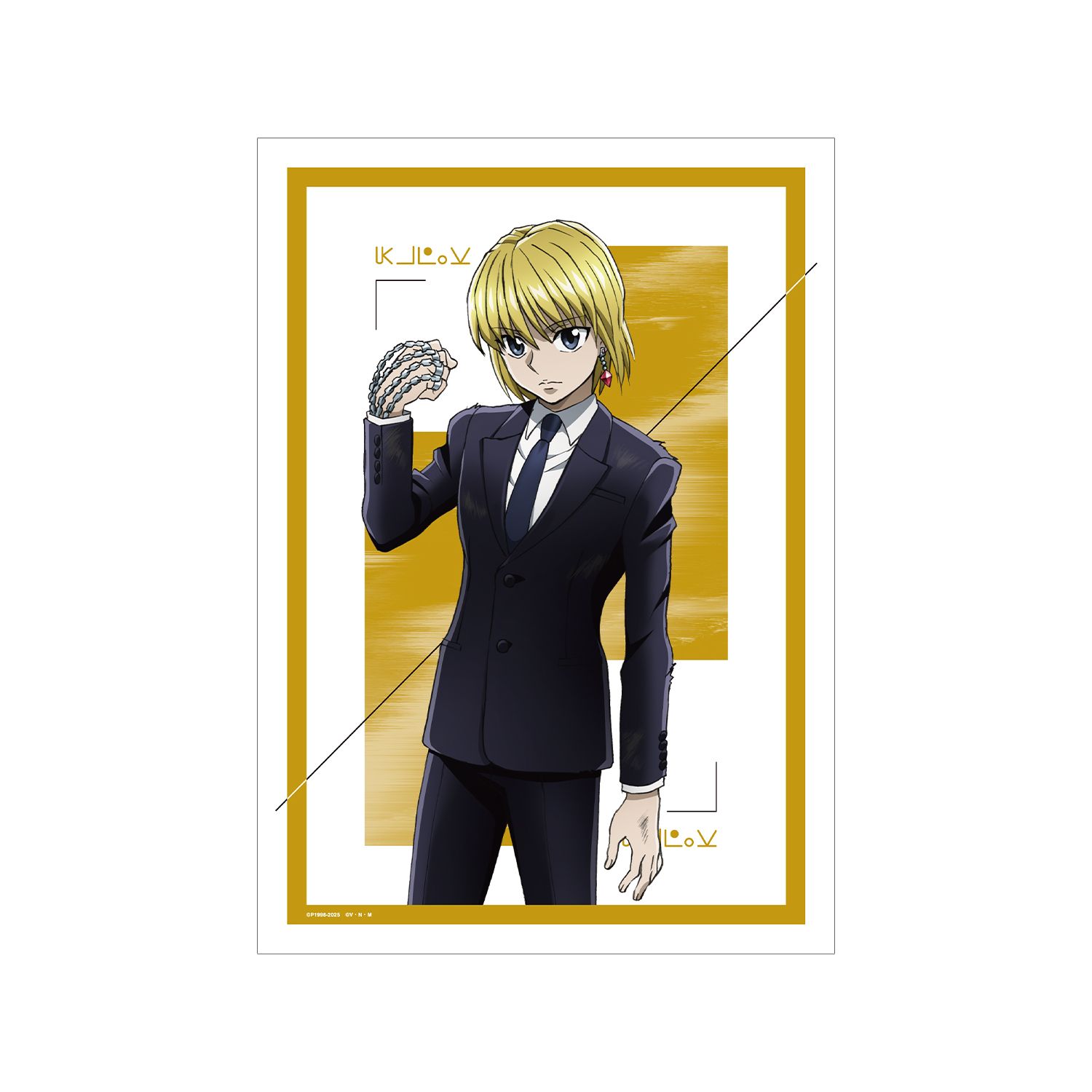 HUNTER×HUNTER 描き下ろし クラピカ スーツ(戦闘後)ver. A3マット加工ポスター - AniSmile