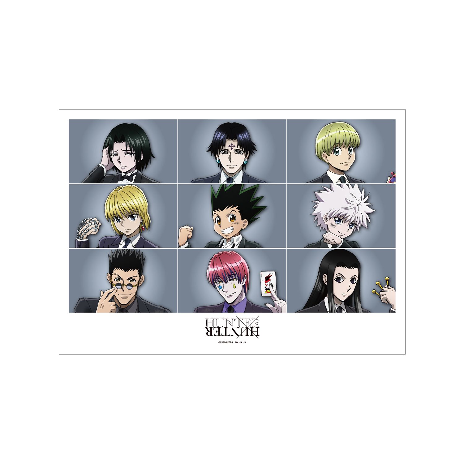 HUNTER×HUNTER 描き下ろし 集合 スーツ(戦闘後)ver. A3マット加工ポスター - AniSmile