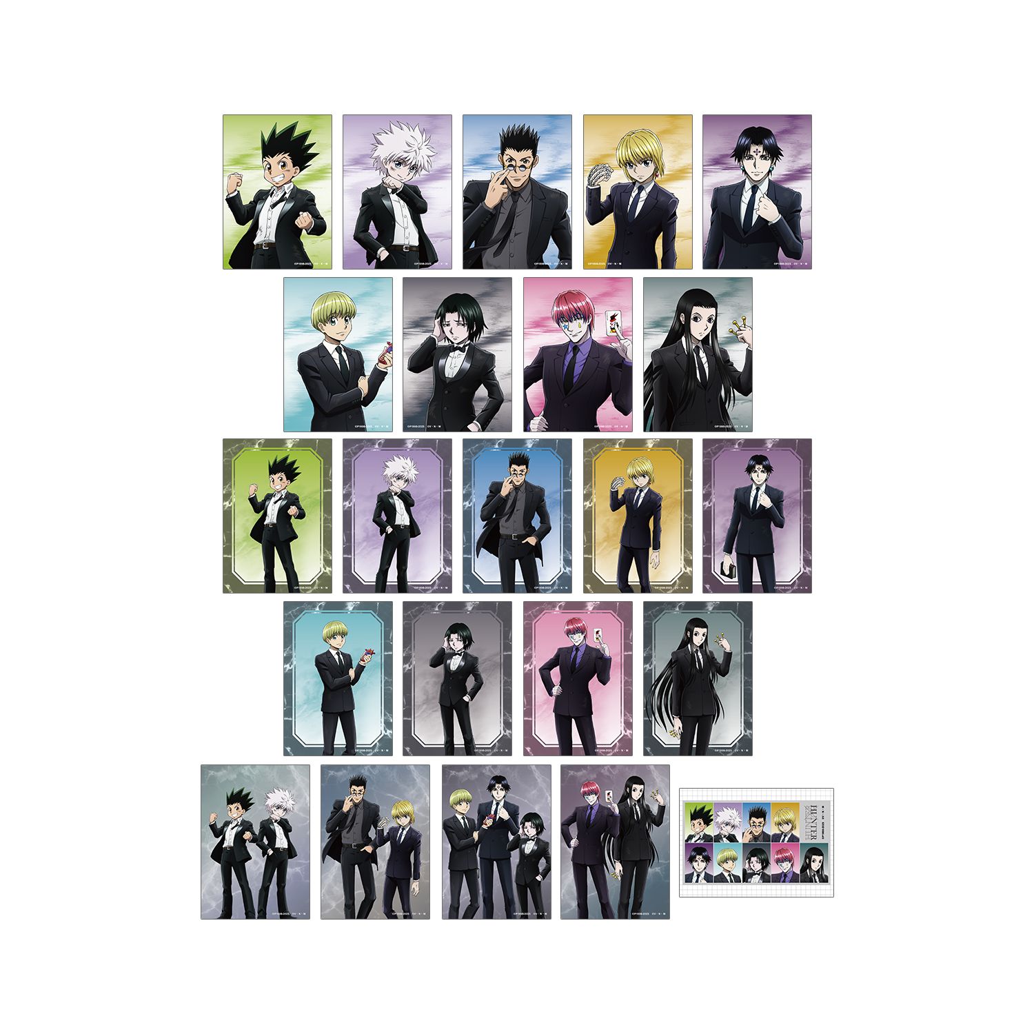 HUNTER×HUNTER 描き下ろし スーツ(戦闘後)ver. トレーディングブロマイド(単位/単品) - AniSmile