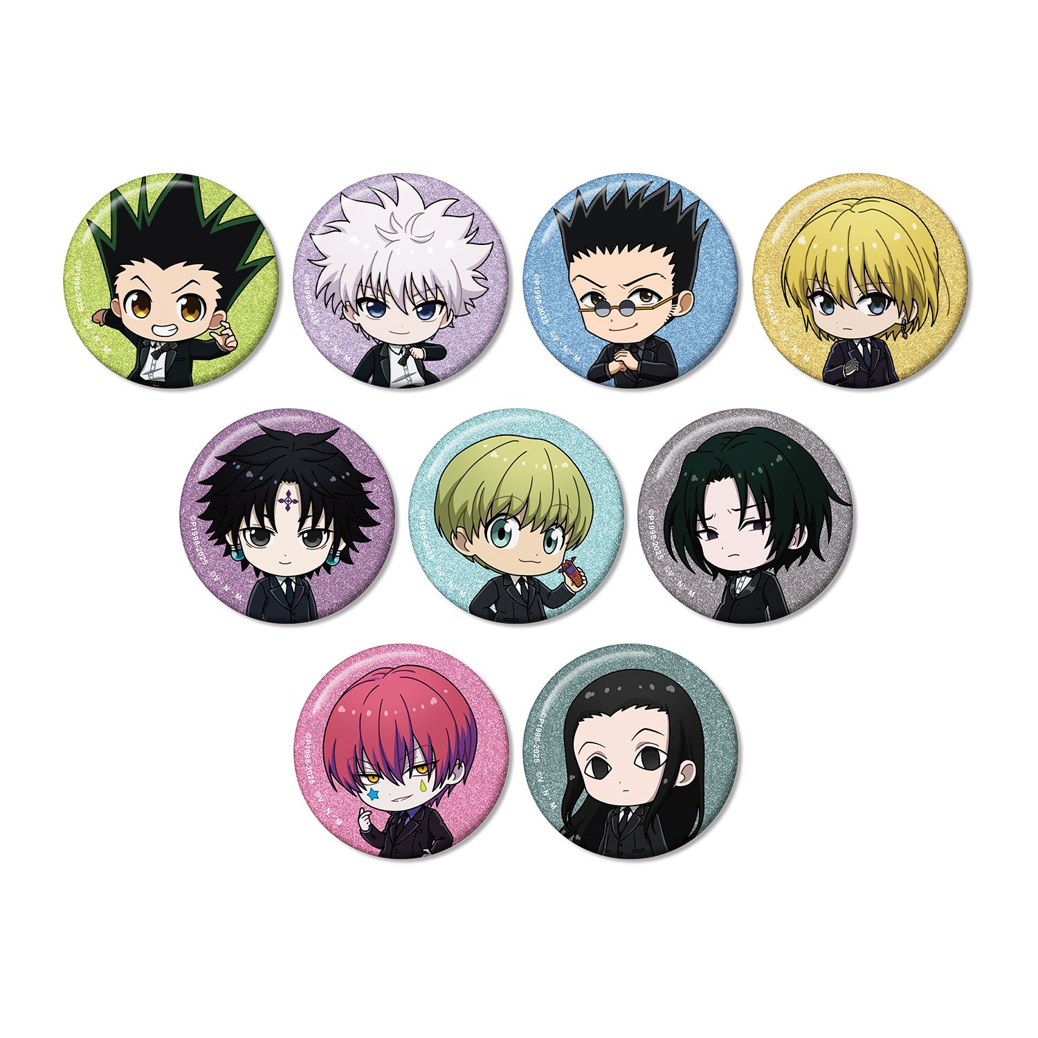 HUNTER×HUNTER トレーディング ちびキャラ スーツver. グリッター缶バッジ(単位/単品) - AniSmile