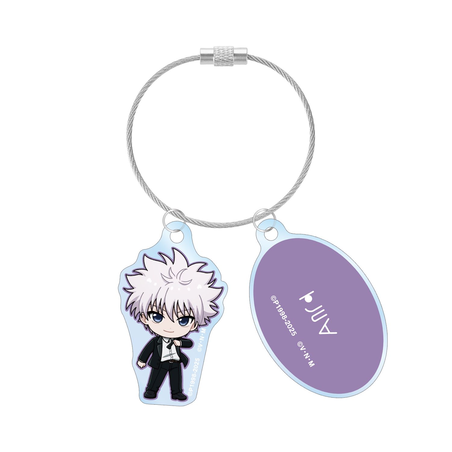 HUNTER×HUNTER キルア ちびキャラ スーツver. 2連ワイヤーアクリルキーホルダー - AniSmile