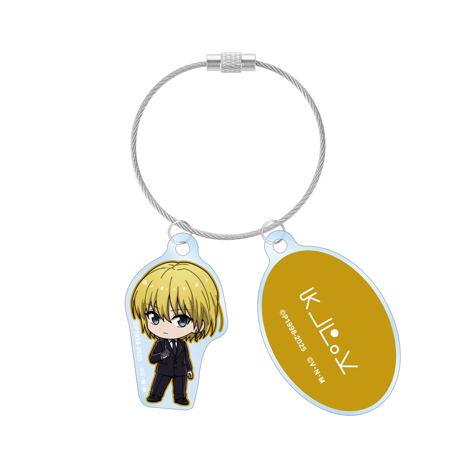 HUNTER×HUNTER クラピカ ちびキャラ スーツver. 2連ワイヤーアクリルキーホルダー - AniSmile