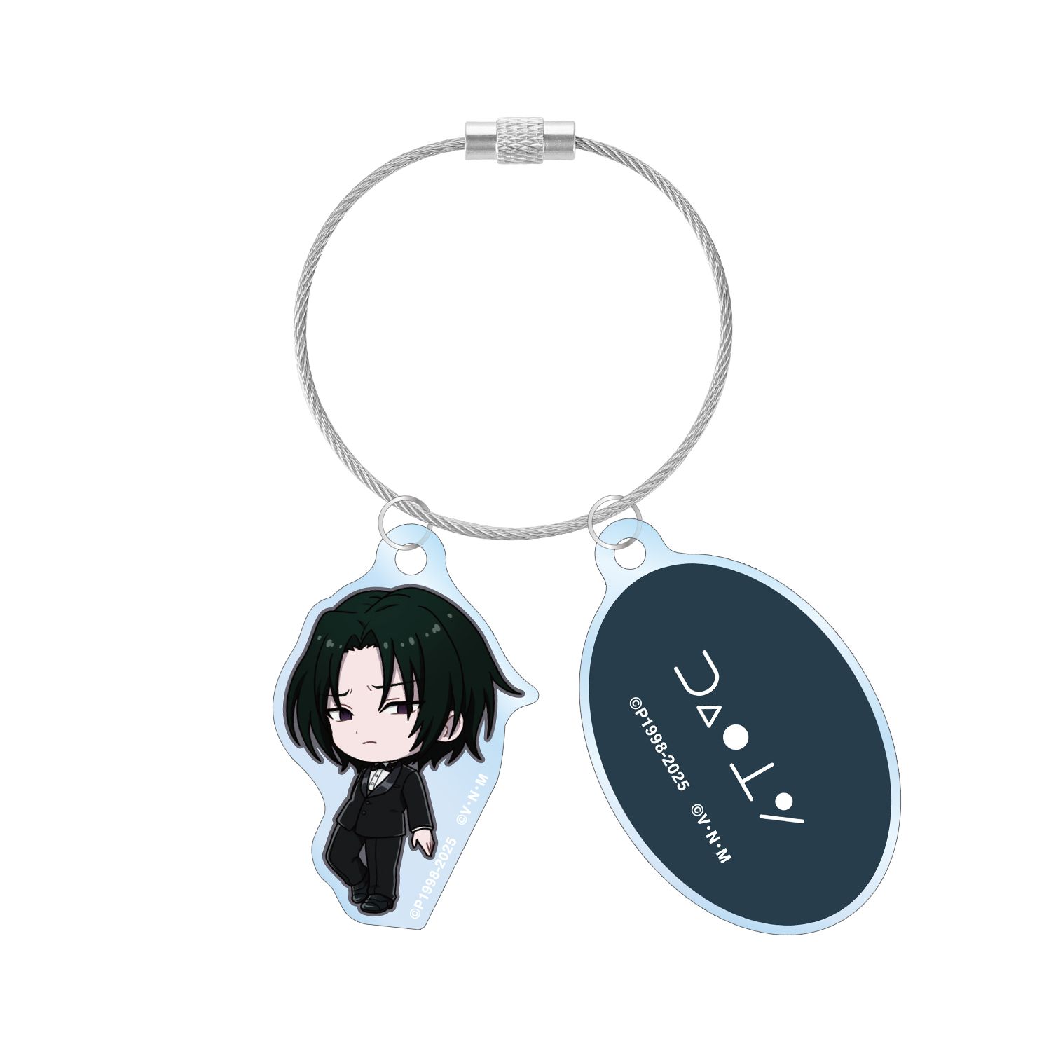 HUNTER×HUNTER フェイタン ちびキャラ スーツver. 2連ワイヤーアクリルキーホルダー - AniSmile