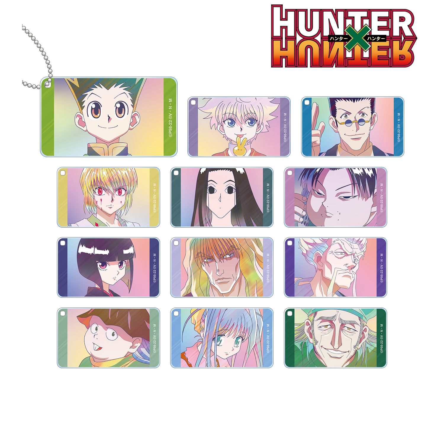 HUNTER×HUNTER トレーディング Ani-Art clear label スクエアアクリルキーホルダー ver.A(単位/単品) Image 2 | AniSmile