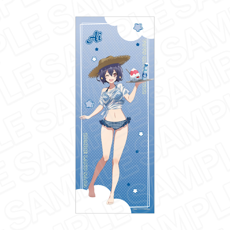 劇場版『ゾンビランドサガ ゆめぎんがパラダイス』 フェイスタオル 水野愛 常夏海の家 ver. - AniSmile