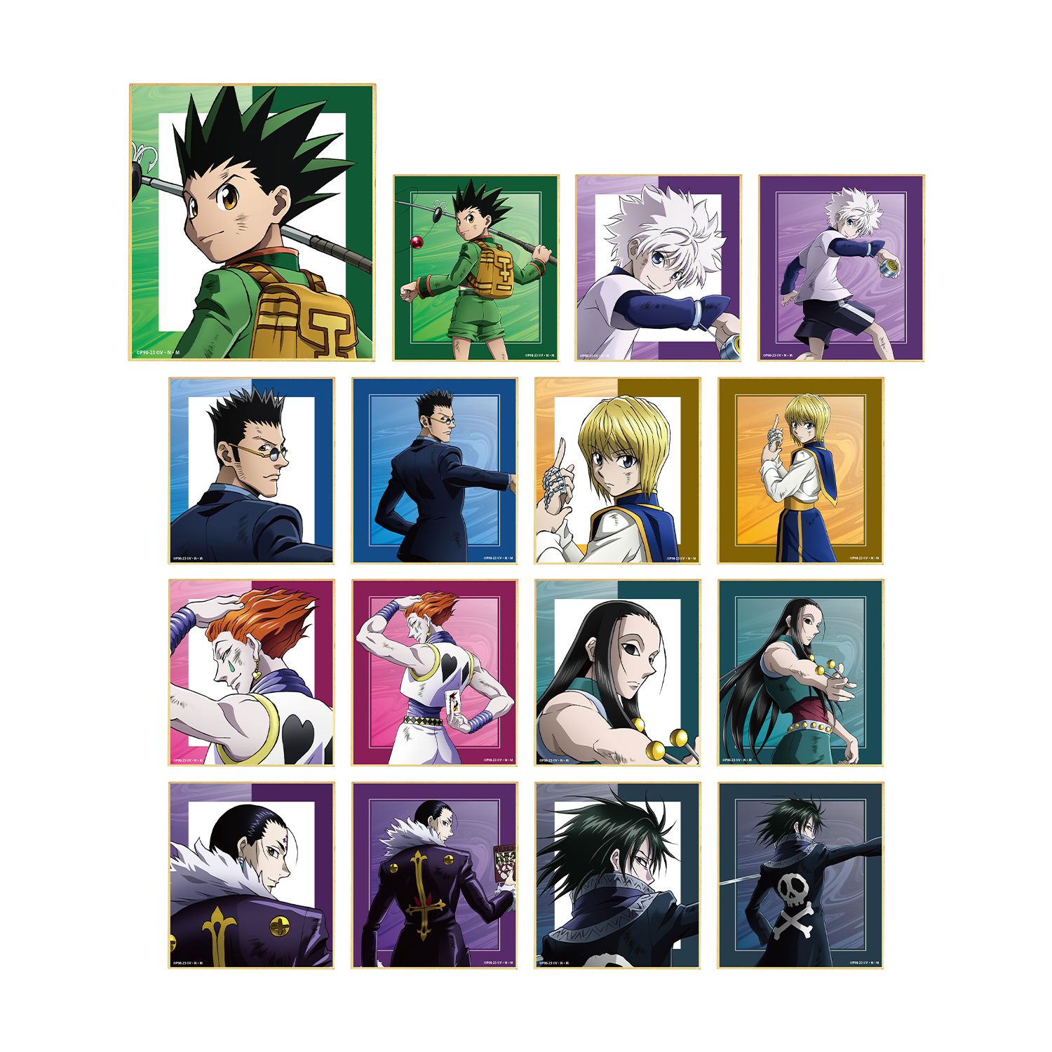 HUNTER×HUNTER 描き下ろし 戦う背中ver. トレーディングミニ色紙(単位/単品) - AniSmile