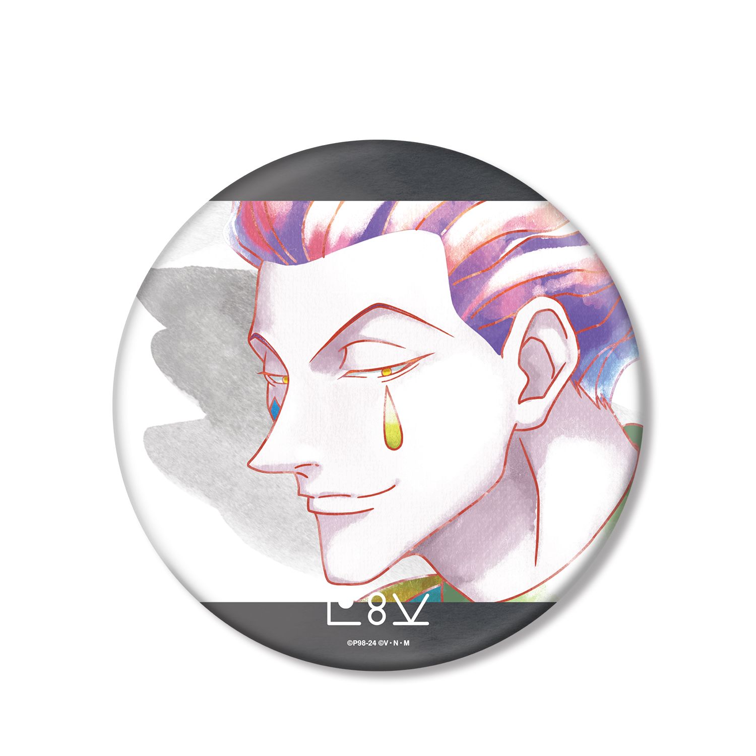 HUNTER×HUNTER ヒソカ Ani-Art aqua label BIG缶バッジ - AniSmile