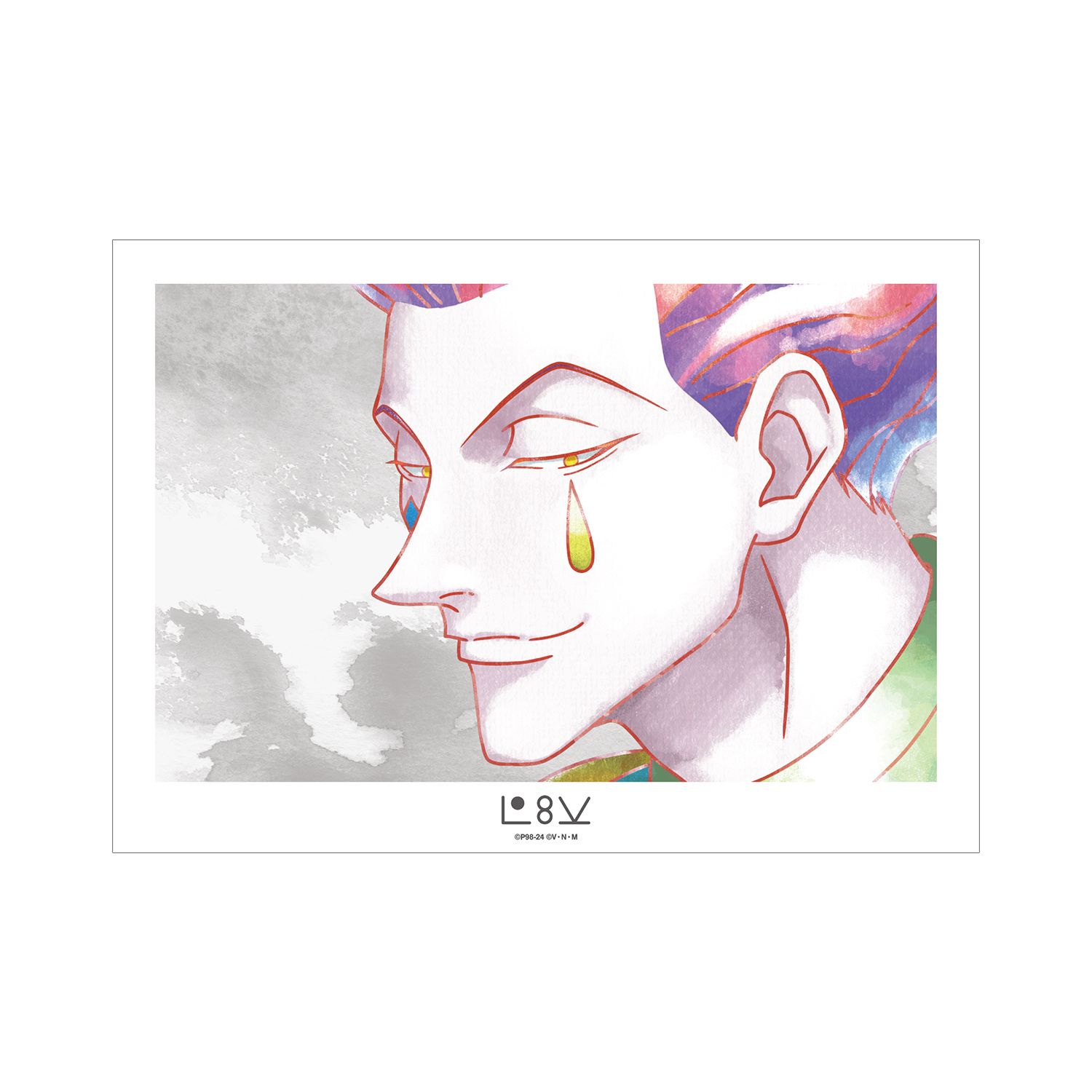 HUNTER×HUNTER ヒソカ Ani-Art aqua label A3マット加工ポスター - AniSmile