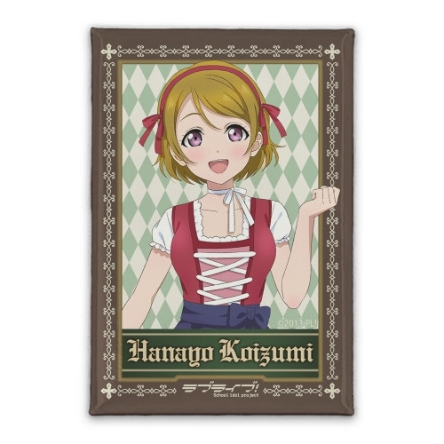 ラブライブ! 描き下ろし 小泉 花陽 スクエア缶バッジ ディアンドルVer. - AniSmile