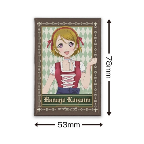 ラブライブ! 描き下ろし 小泉 花陽 スクエア缶バッジ ディアンドルVer. 画像 2 | AniSmile