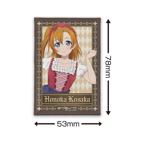 ラブライブ! 描き下ろし 高坂 穂乃果 スクエア缶バッジ ディアンドルVer. 画像 2 | AniSmile