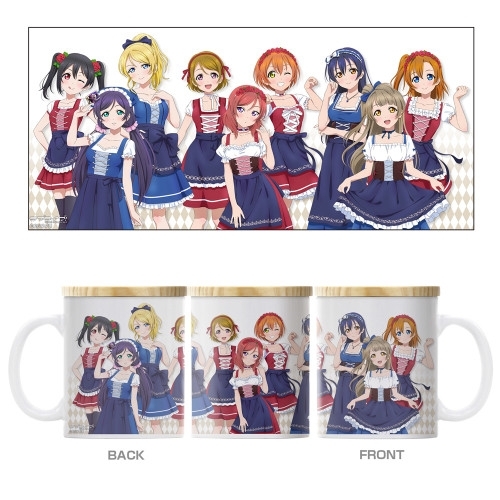 ラブライブ! 描き下ろし μ's フタ付き フルカラーマグカップ ディアンドルVer. - AniSmile