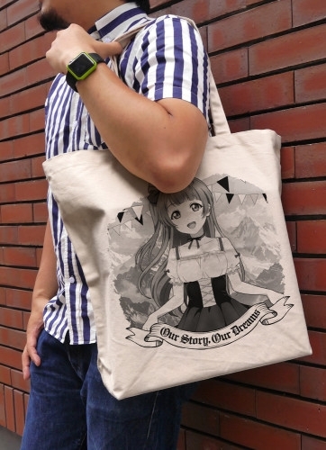ラブライブ! 描き下ろし 南 ことり ラージトート ディアンドルVer./NATURAL 画像 2 | AniSmile