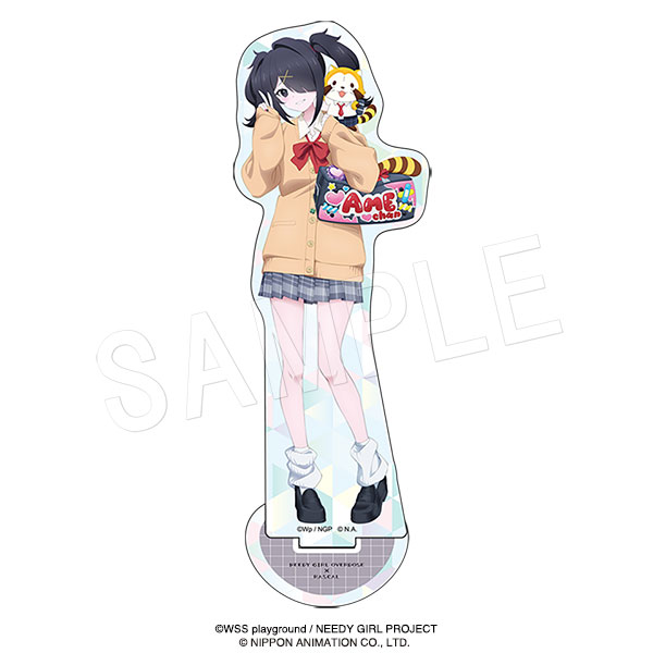 NEEDY GIRL OVERDOSE × ラスカル ホロアクリルフィギュアスタンド 平成制服スタイルver. あめちゃん&ラスカル - AniSmile