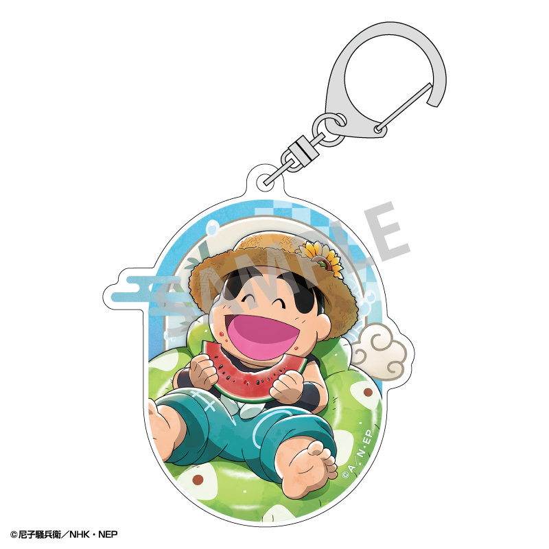 忍たま乱太郎 アクリルキーホルダー 福富しんべヱ/はじける笑顔!全力水遊び大作戦の段 - AniSmile