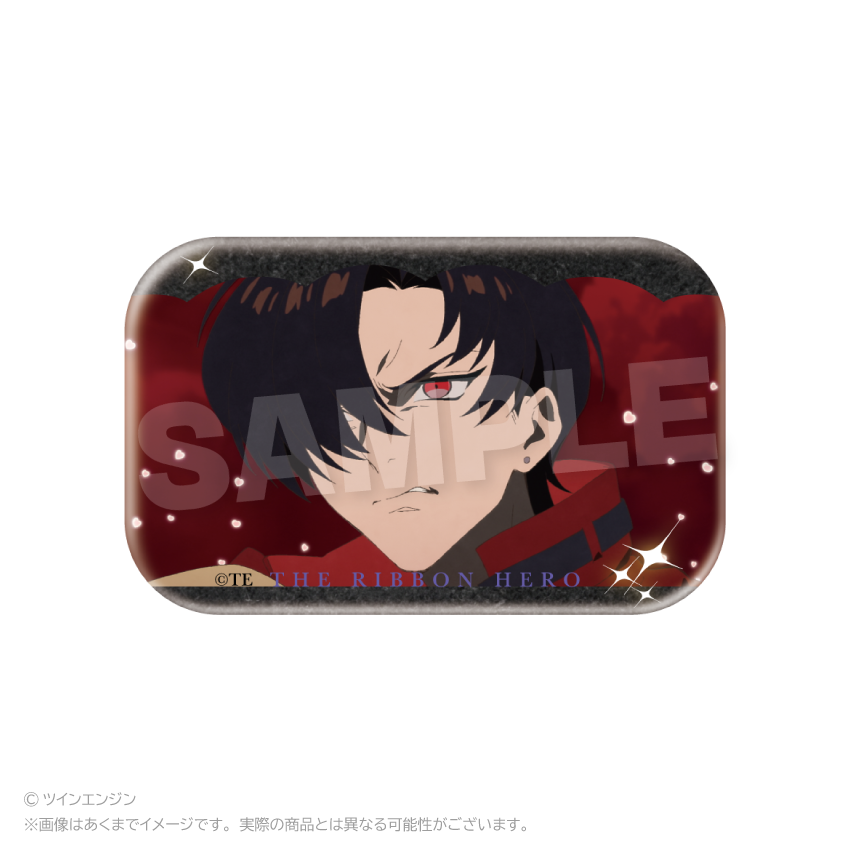 THE RIBBON HERO リボンヒーロー 場面写スクエア缶バッジ ロック - 公式商品画像 | AniSmile