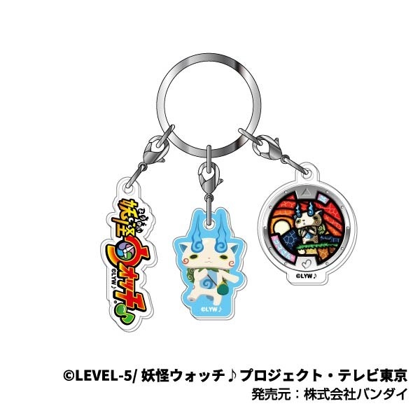 3連アクリルキーホルダー 妖怪ウォッチ♪ 妖怪ウォッチ♪02 コマさん - AniSmile