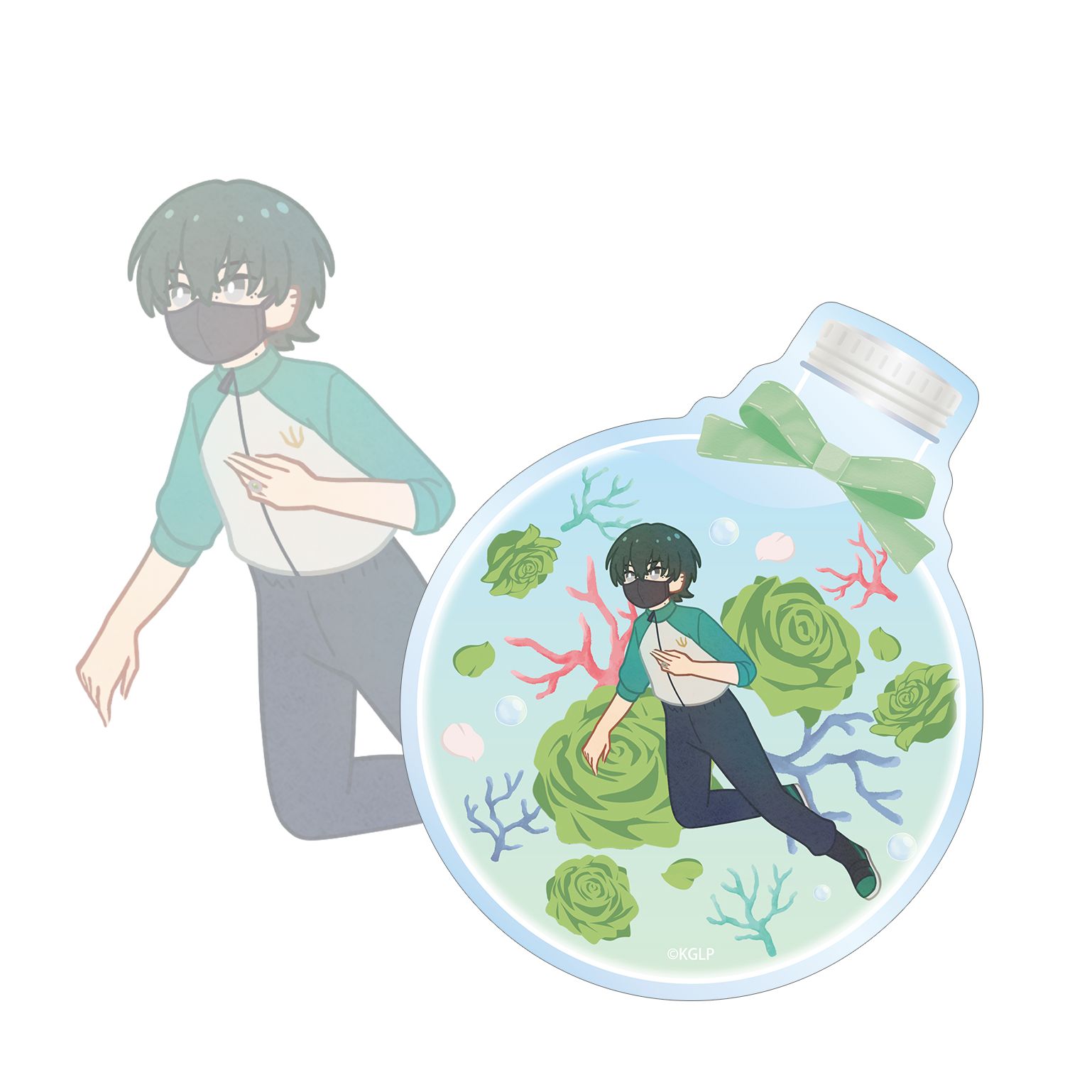 TVアニメ「さよならララ」 コータ Botania クリアダイカットステッカー 画像 2 | AniSmile