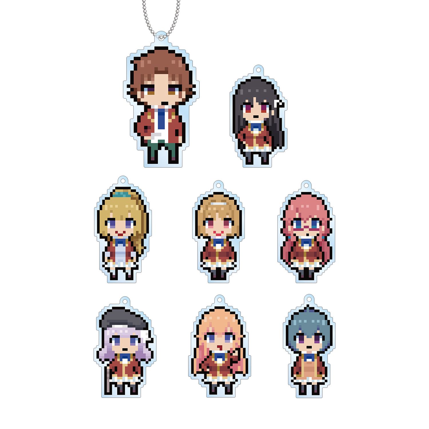 TVアニメ「ようこそ実力至上主義の教室へ」 トレーディングドット絵アクリルキーホルダー(単位/単品) - AniSmile