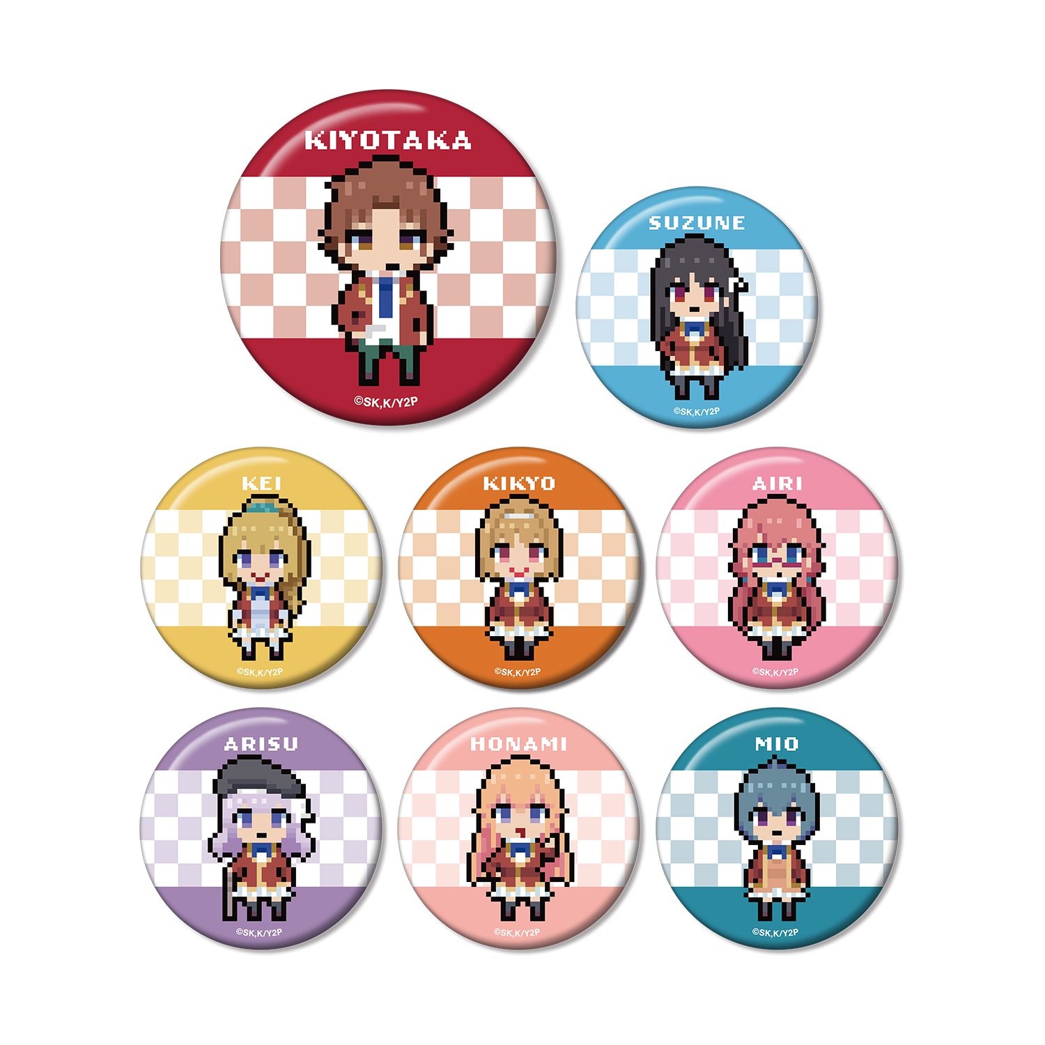 TVアニメ「ようこそ実力至上主義の教室へ」 トレーディングドット絵缶バッジ(単位/単品) - AniSmile