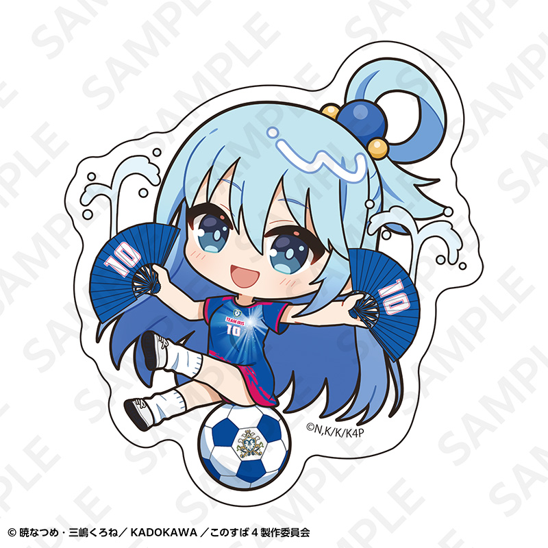 この素晴らしい世界に祝福を! ステッカーセット サッカーユニフォームver. 画像 2 | AniSmile