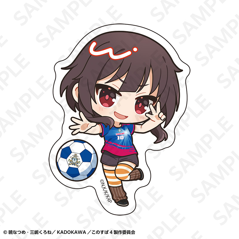 この素晴らしい世界に祝福を! ステッカーセット サッカーユニフォームver. 画像 3 | AniSmile