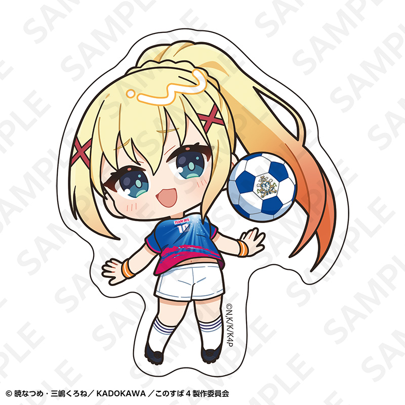 この素晴らしい世界に祝福を! ステッカーセット サッカーユニフォームver. 画像 5 | AniSmile
