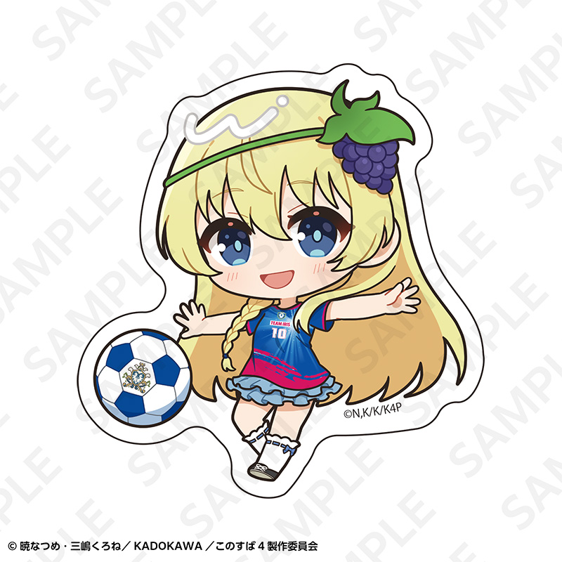 この素晴らしい世界に祝福を! ステッカーセット サッカーユニフォームver. 画像 6 | AniSmile