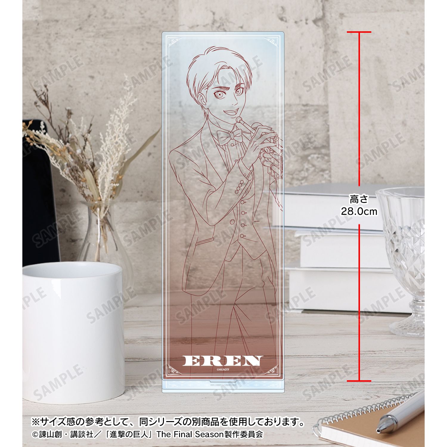 TVアニメ『進撃の巨人』 描き下ろし リヴァイ ジャズ・線画ver. 特大アクリルスタンド 画像 5 | AniSmile