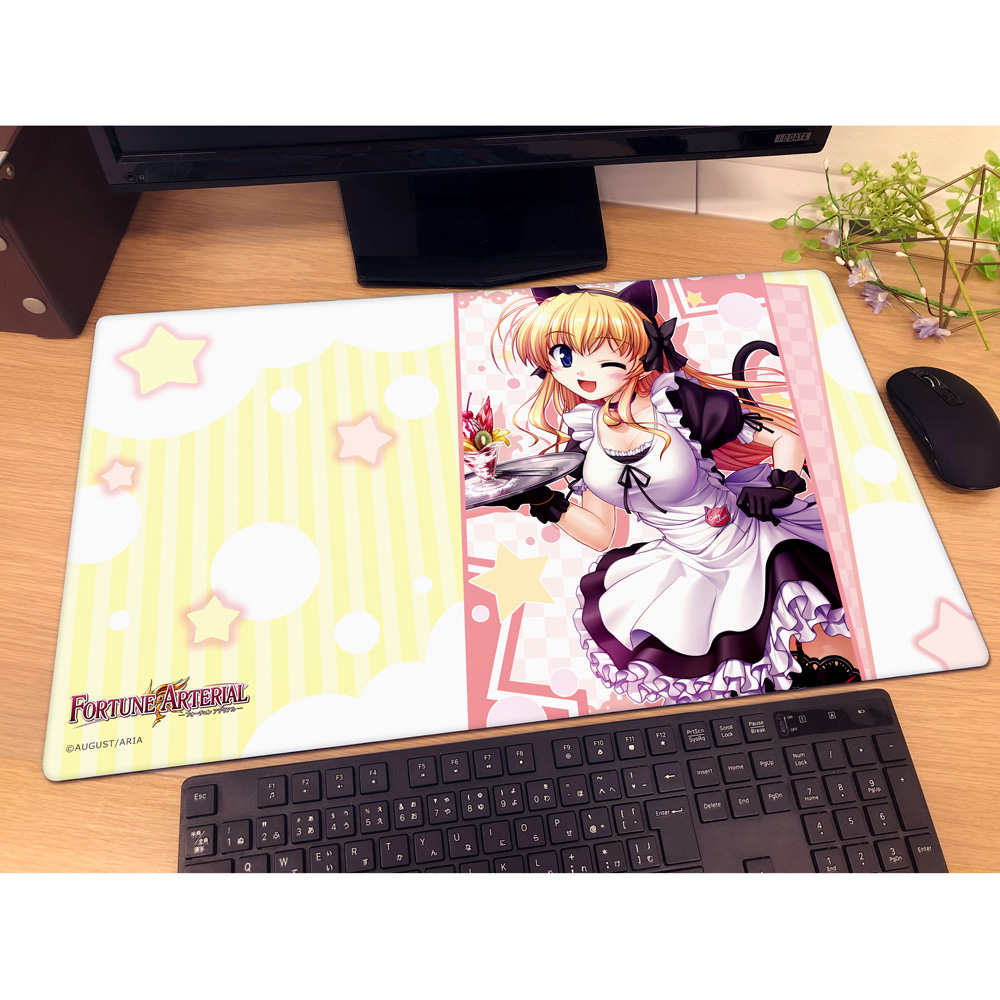 FORTUNE ARTERIAL ラバーマット(千堂瑛里華/猫耳メイド) - 公式商品画像 | AniSmile