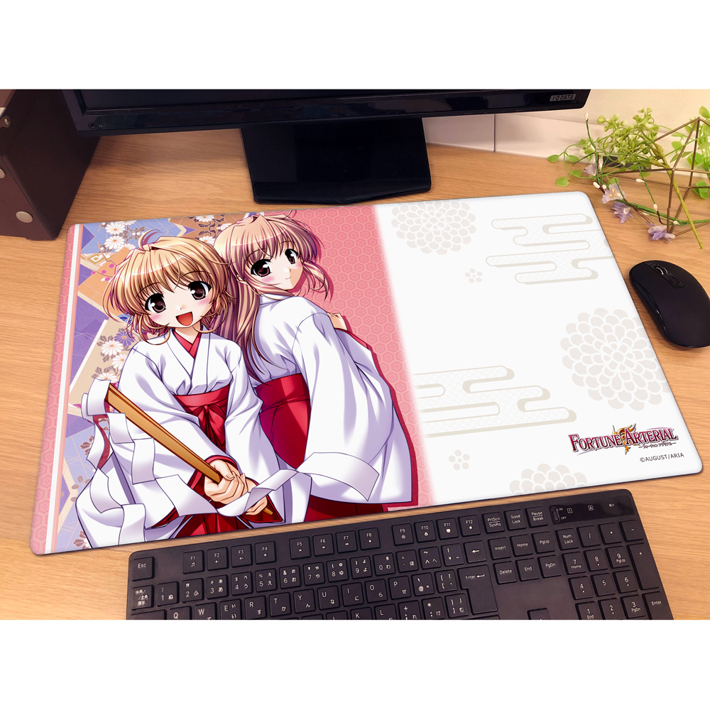 FORTUNE ARTERIAL ラバーマット(悠木かなで&悠木陽菜/巫女服) 画像 2 | AniSmile