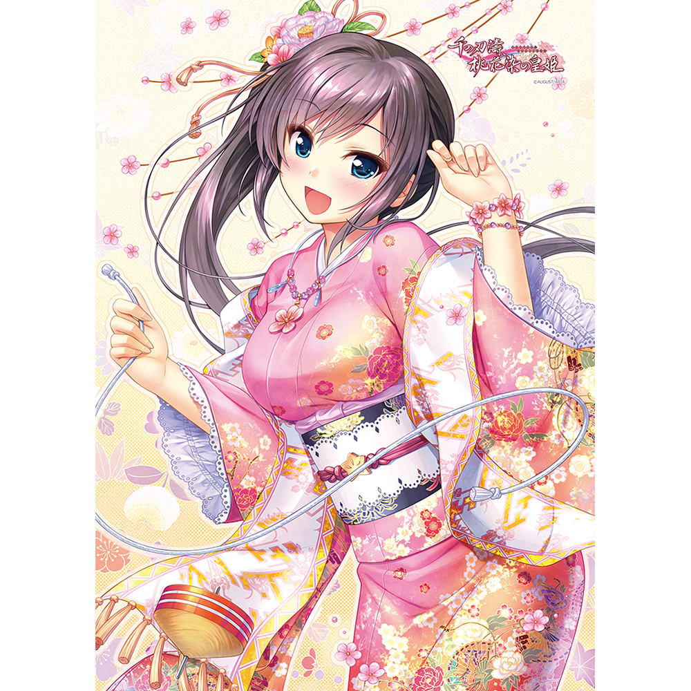 千の刃濤、桃花染の皇姫 B2タペストリー(稲生滸/着物)Wスエード - AniSmile