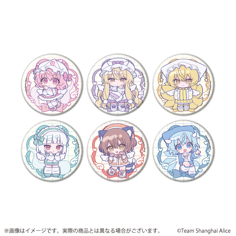 缶バッジ「東方Project」14/天使界隈ver. ブラインド(全6種)(ミニキャライラスト) - AniSmile