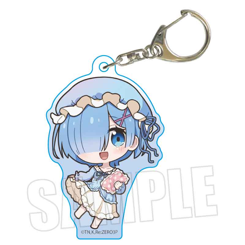 ぷかっしゅアクリルキーホルダー 3rd season ver. Re:ゼロから始める異世界生活/レム(パジャマ) - AniSmile