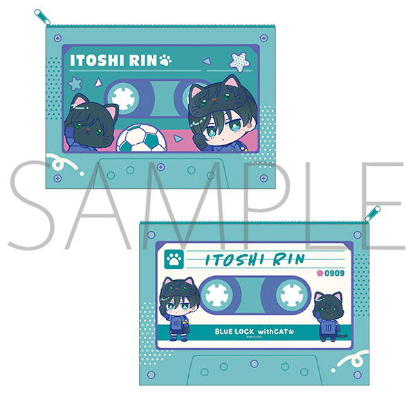 ブルーロック2期 withCAT illustration Ver. クリアポーチ/糸師 凛 - AniSmile