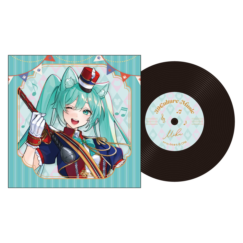 39Culture 2026 MUSIC レコード風コースター / 初音ミク - 公式商品画像 | AniSmile