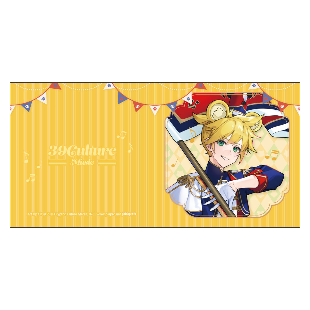 39Culture 2026 MUSIC レコード風コースター / 鏡音レン 画像 3 | AniSmile