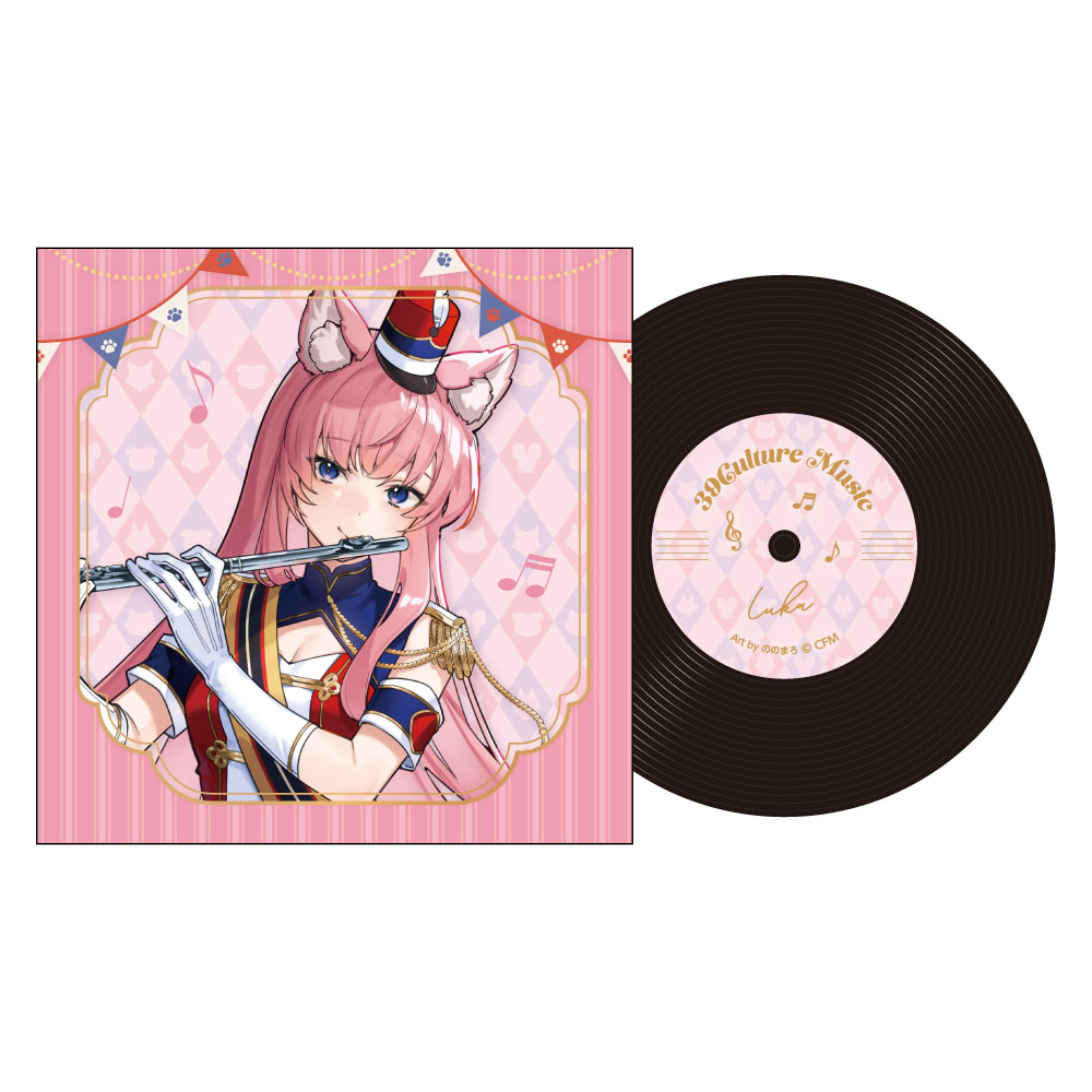 39Culture 2026 MUSIC レコード風コースター / 巡音ルカ - 公式商品画像 | AniSmile