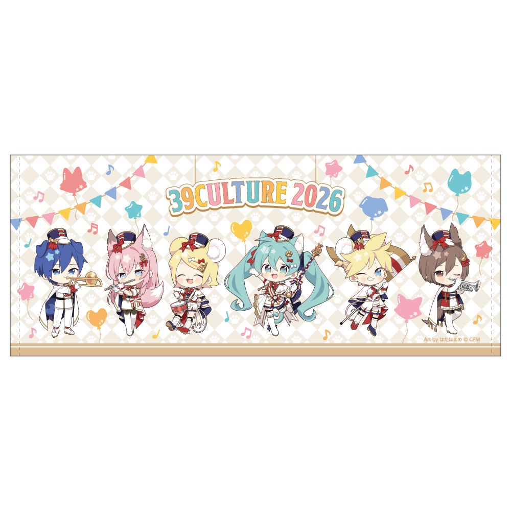 39Culture 2026 MUSIC フェイスタオル - 公式商品画像 | AniSmile