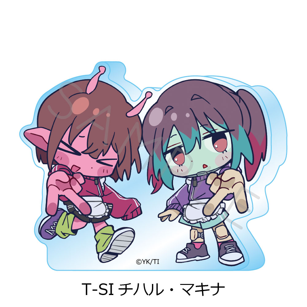 アニメ『銀河特急 ミルキー☆サブウェイ』第5弾 アクリルミニブロック(ちぽっけ) T-SI(チハル・マキナ) - AniSmile