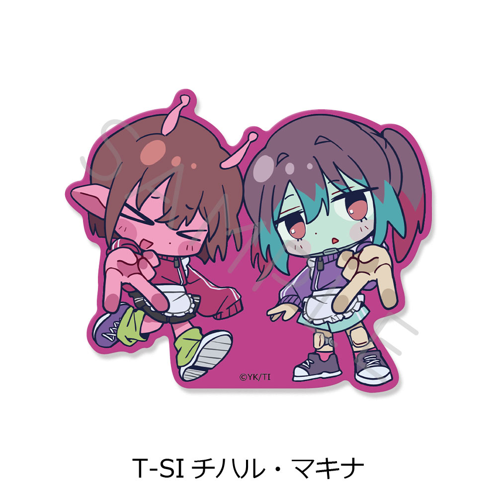 アニメ『銀河特急 ミルキー☆サブウェイ』第5弾 クリアカードステッカー(ちぽっけ) T-SI(チハル・マキナ) - AniSmile
