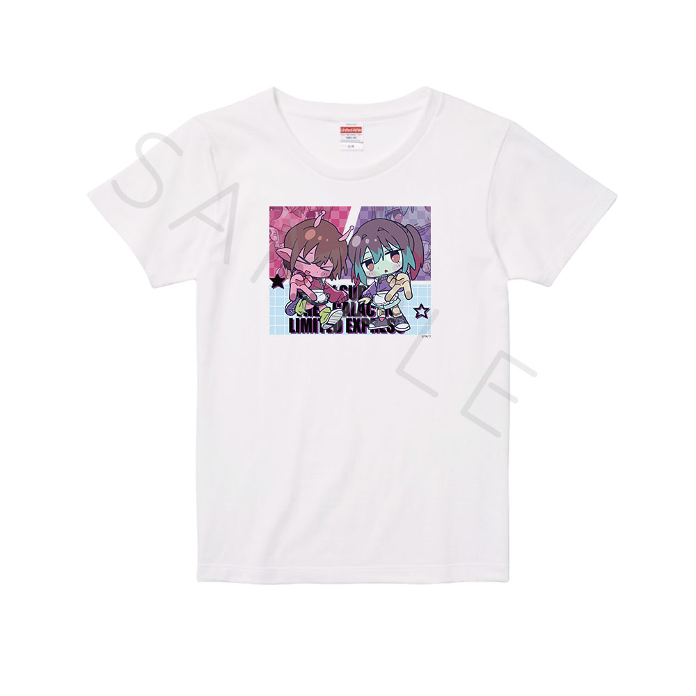 アニメ『銀河特急 ミルキー☆サブウェイ』第5弾 Tシャツ(ちぽっけ) T-SA(チハル・マキナ) ホワイト Sサイズ - AniSmile