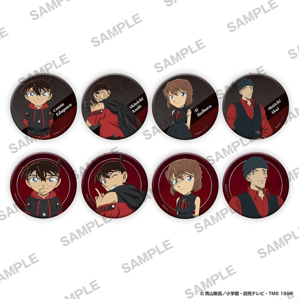 「名探偵コナン」缶バッジ+ ブラックレッドver. PACK - AniSmile