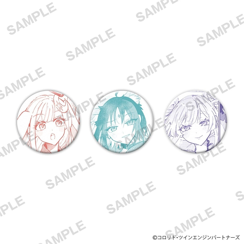 『超かぐや姫!』缶バッジ3個セット かぐや&酒寄彩葉&月見ヤチヨ B - official product image | AniSmile