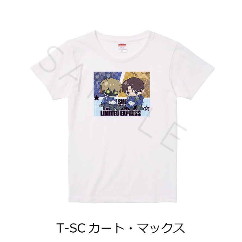 アニメ『銀河特急 ミルキー☆サブウェイ』第5弾 Tシャツ(ちぽっけ) T-SC(カート・マックス) ホワイト Lサイズ - AniSmile